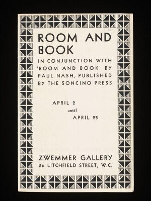 Room and book : in conjuction with `Room and book' by Paul Nash