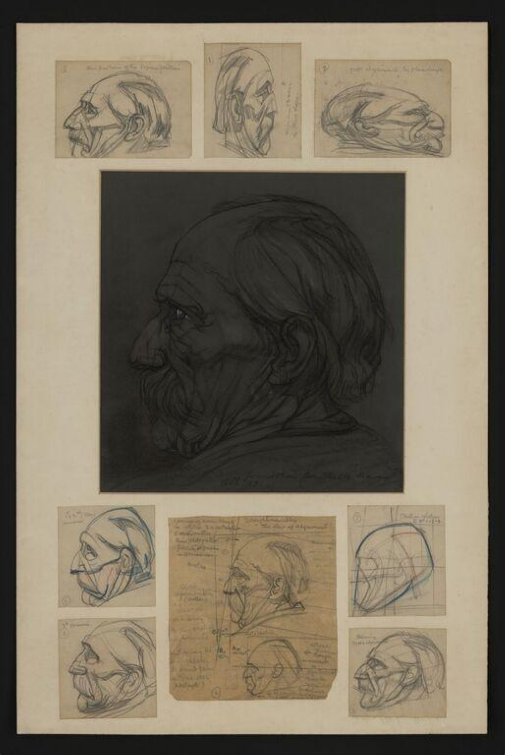 Study of the head of an old man, probably Walter Warden, Austin Osman Spare, 1937