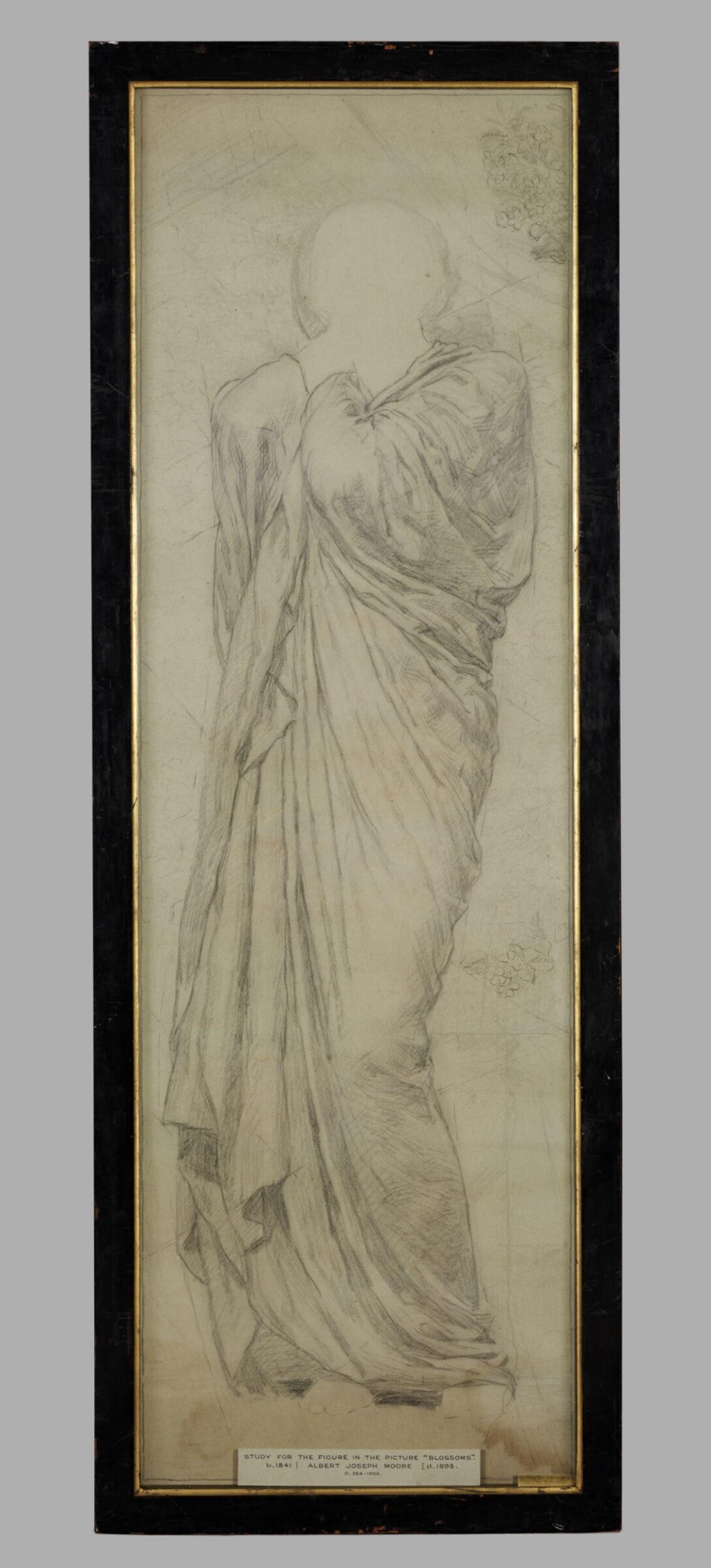 Study of a female figure for 'Blossoms', Albert Moore, c. 1881