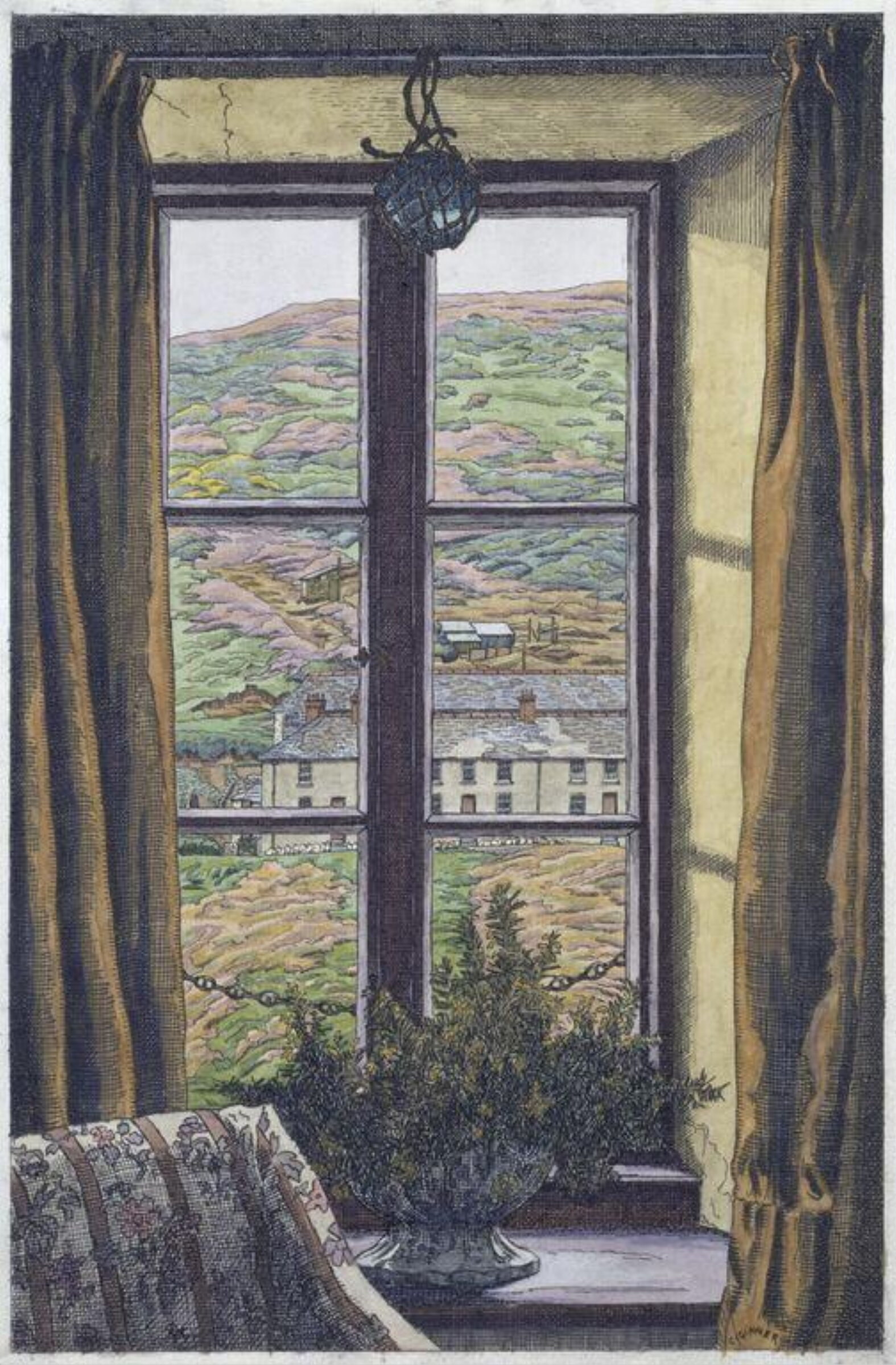 Through a Cornish Window, Charles Ginner, ca. early 20th century