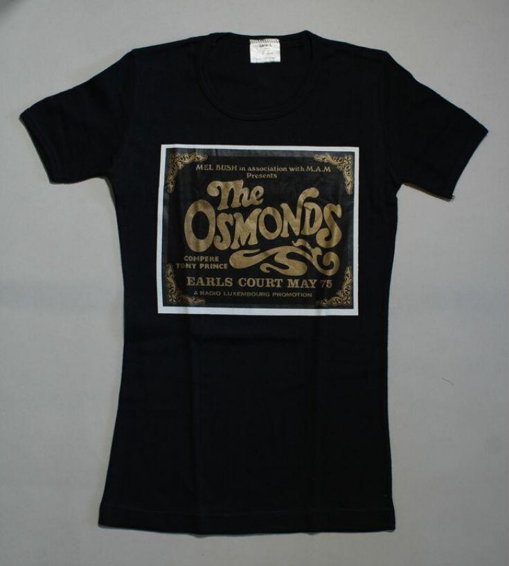 The Osmonds black cotton t-shirt top image