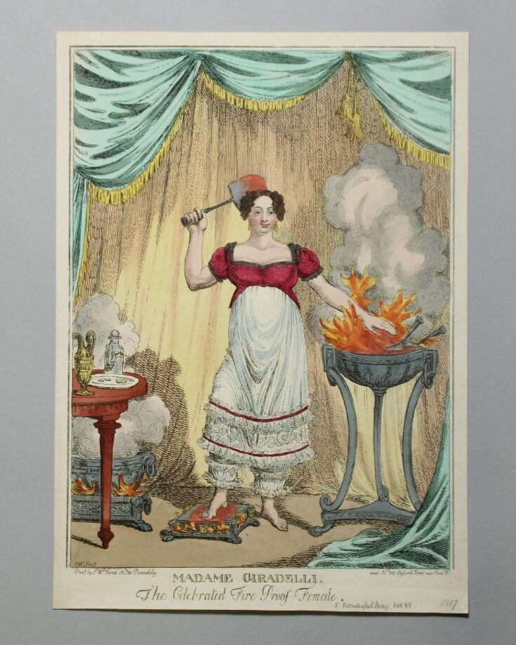 Madame Giradelli. The Celebrated Fire Proof Female top image