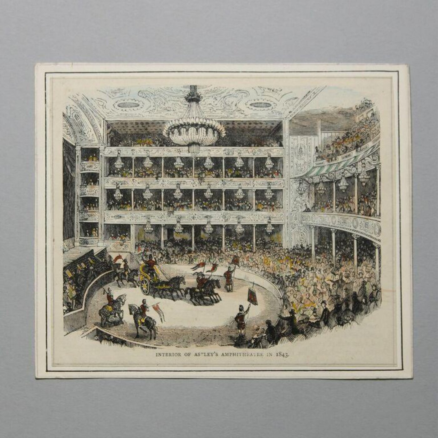 Unknown, Interior of Astley's Amphitheatre in 1843