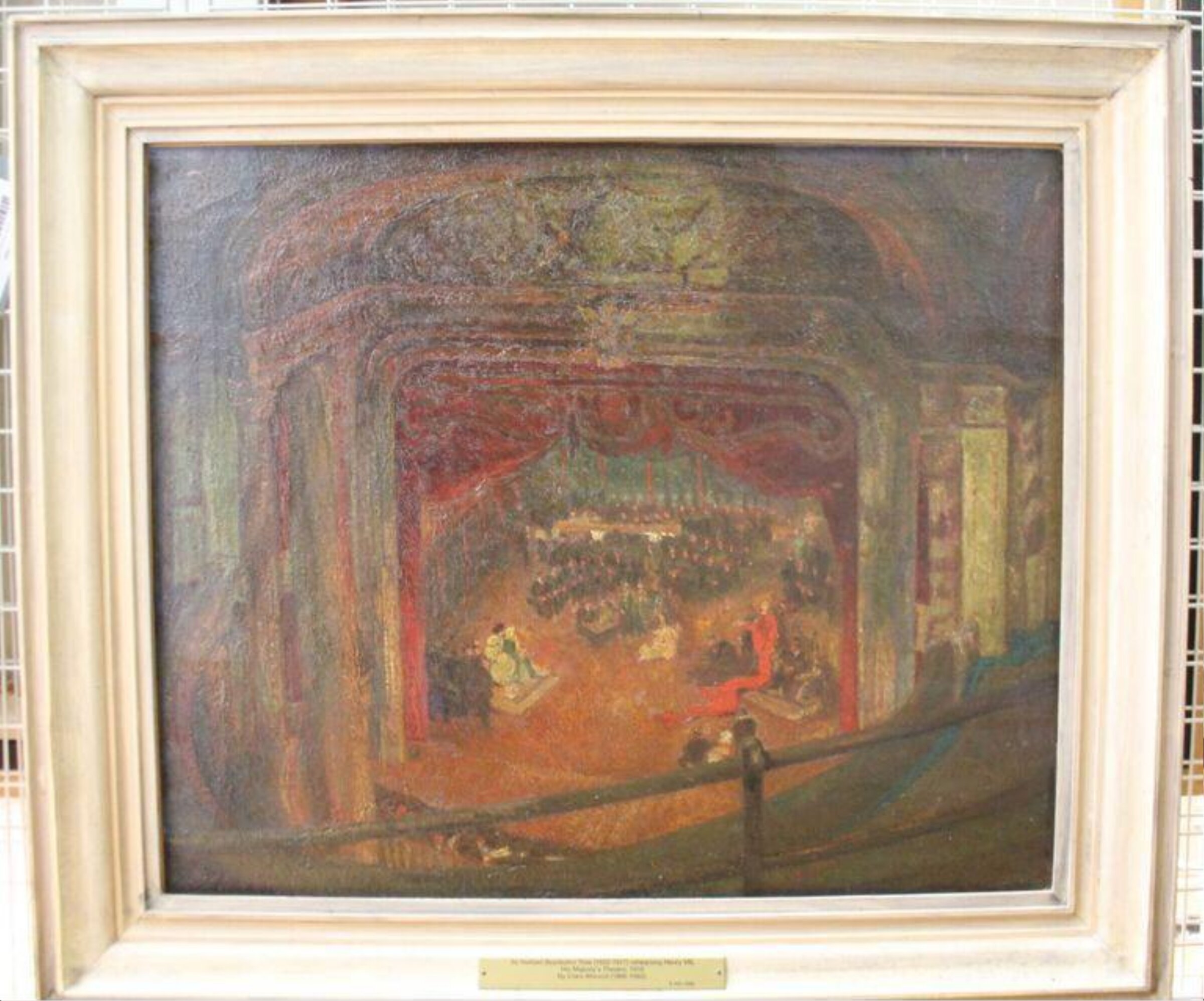 Sir Herbert Beerbohm Tree rehearsing 'Henry VIII' by William Shakespeare at His Majesty's Theatre, Clare Atwood, 1910