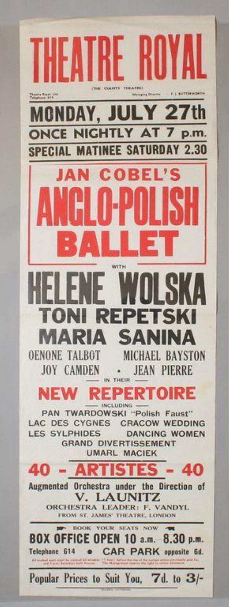 Jan Cobel’s Anglo-Polish Ballet image