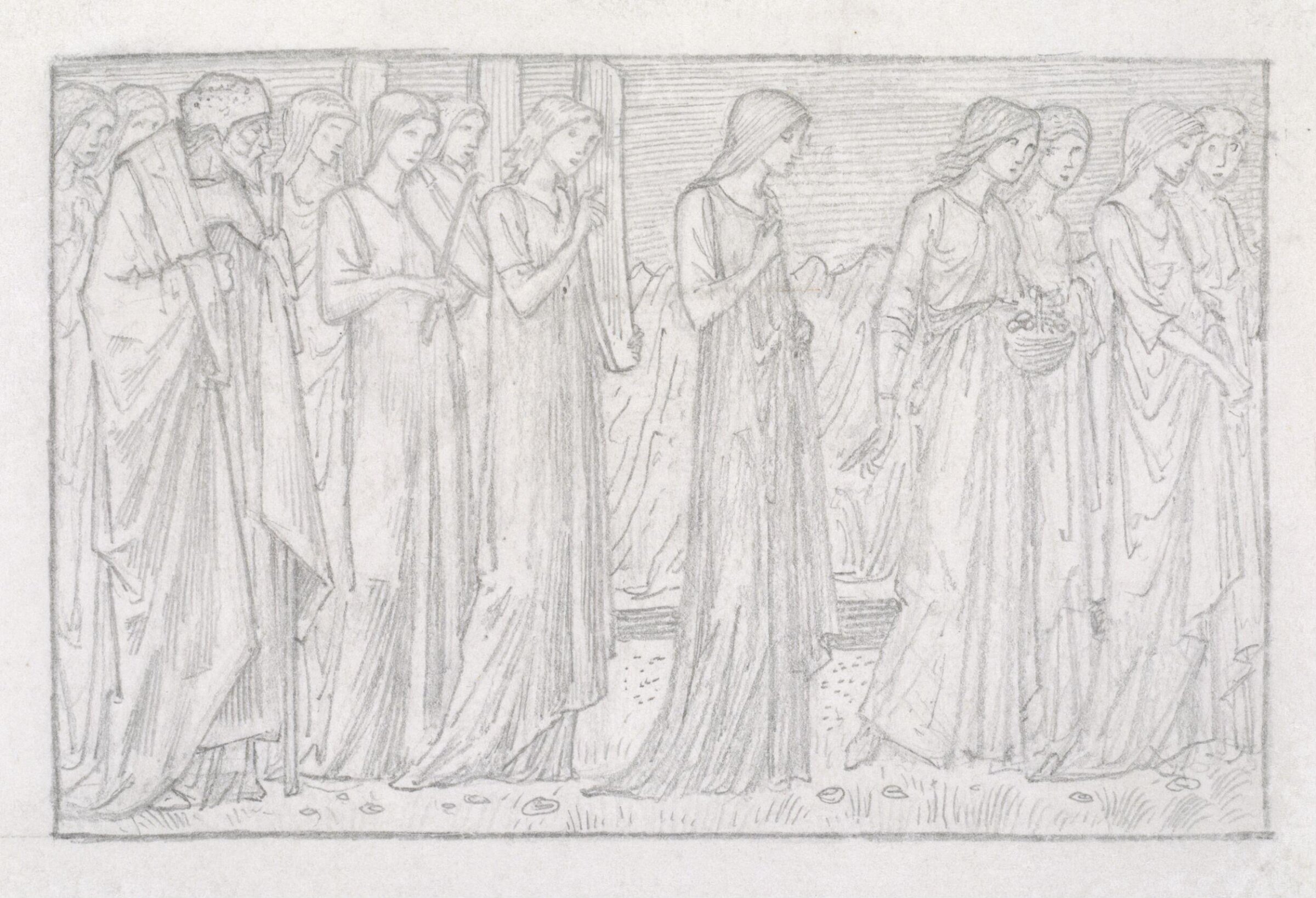 Drawing, Edward Coley Burne-Jones, ca. 1866