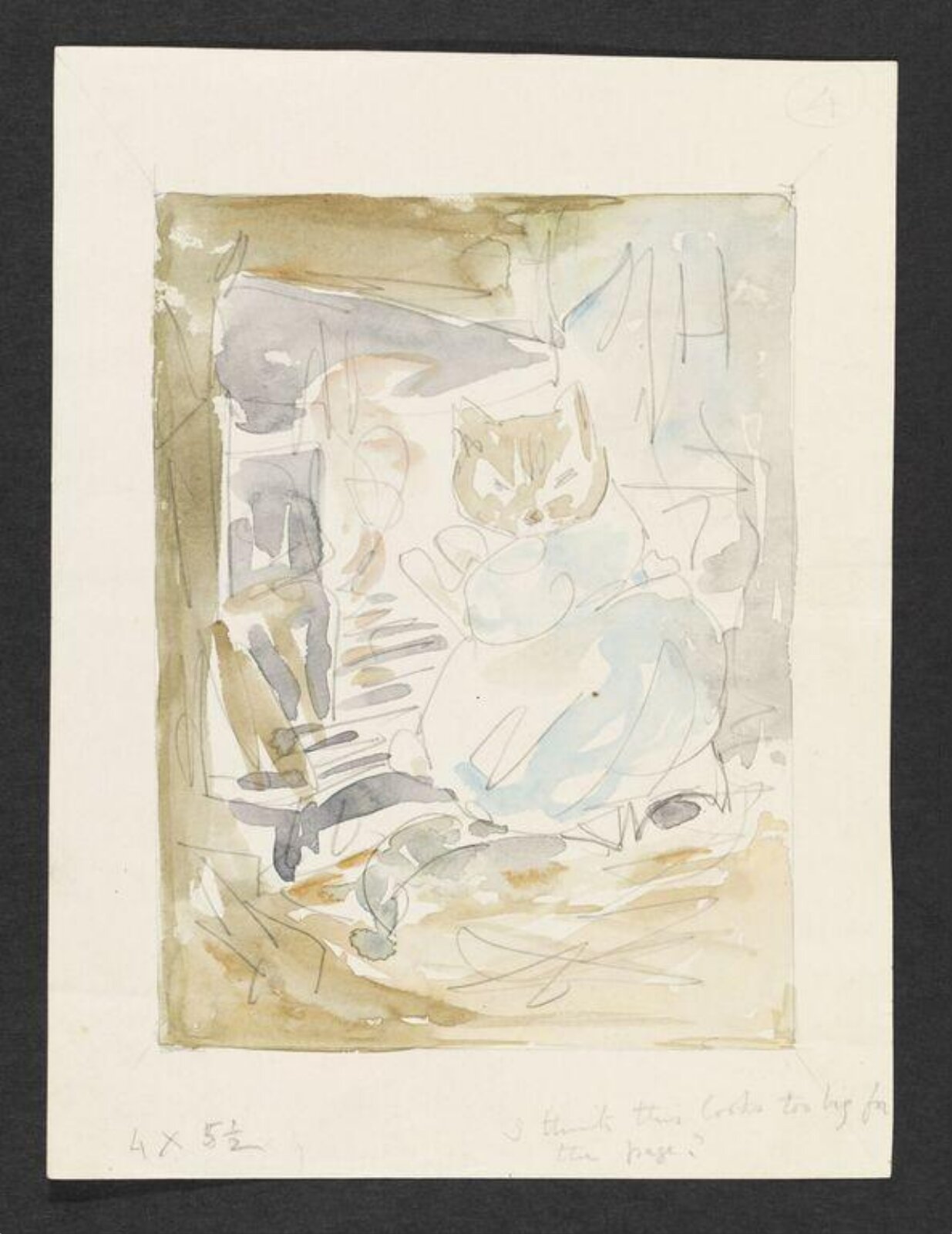 Watercolour, Beatrix Potter, ca. 1903