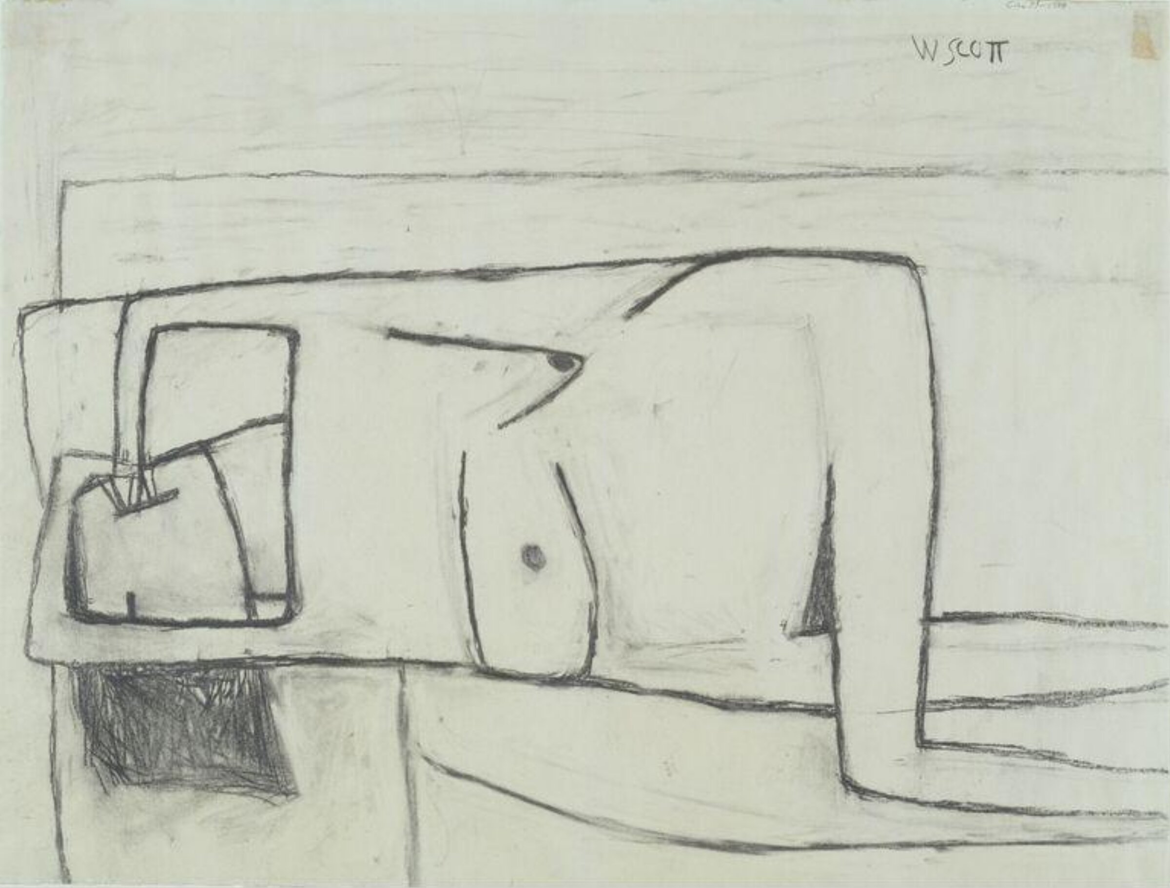 'Reclining Nude', William Scott