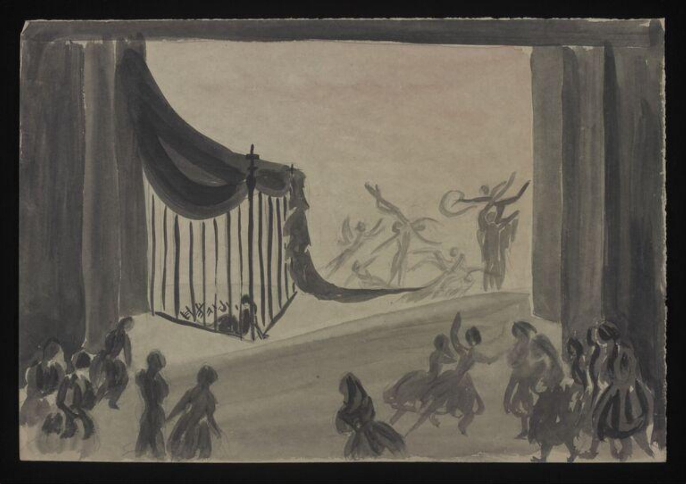 Drawing, Andrée Howard, 1952