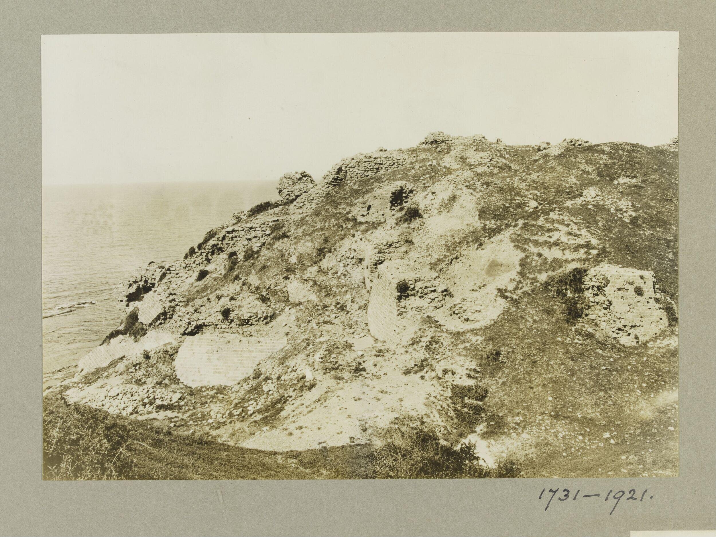 The south-west angle of the Crusader Castel (Apollonia), Arsuf