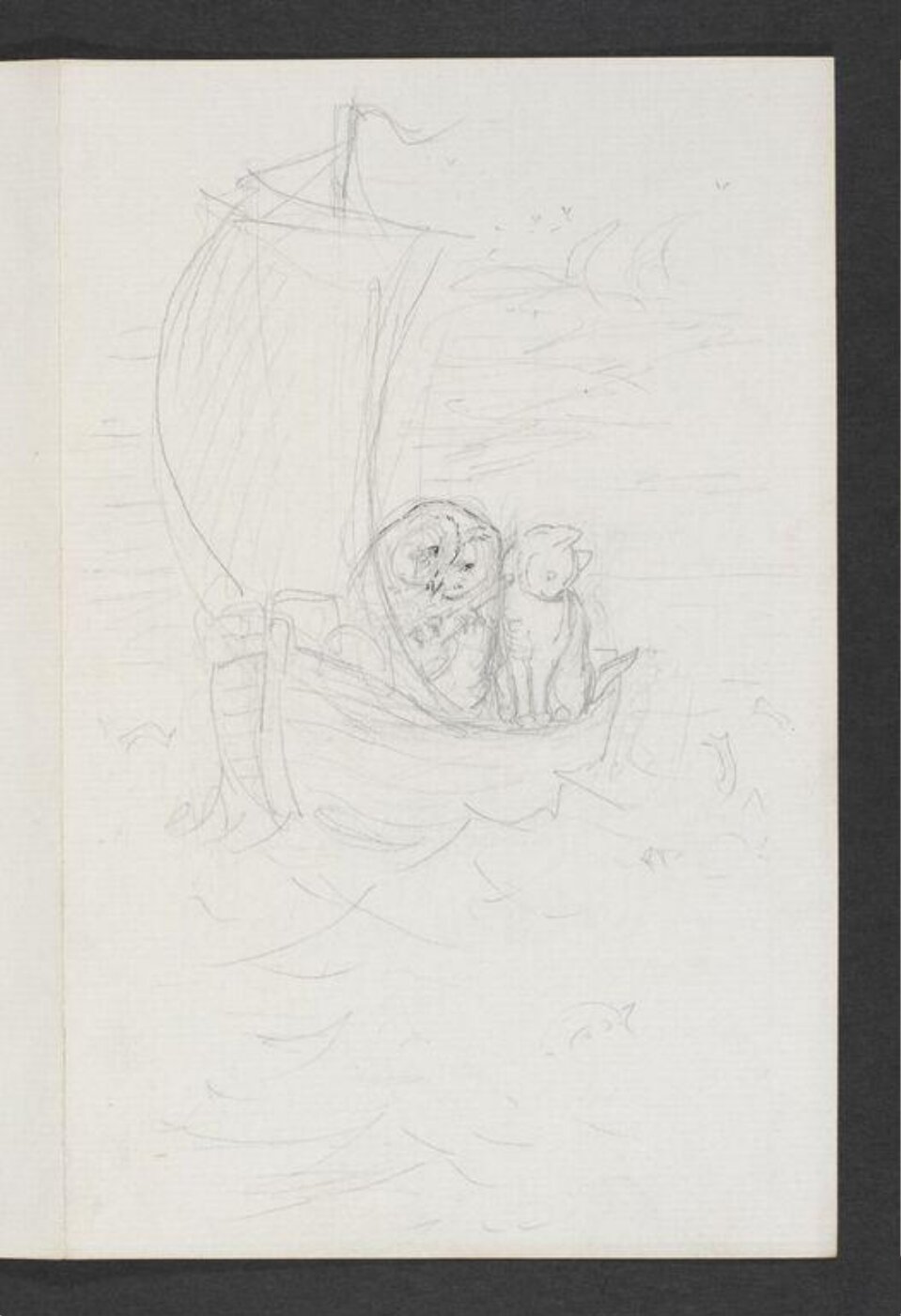 Potter, Beatrix, Drawings for 'The Owl and the Pussy-cat'