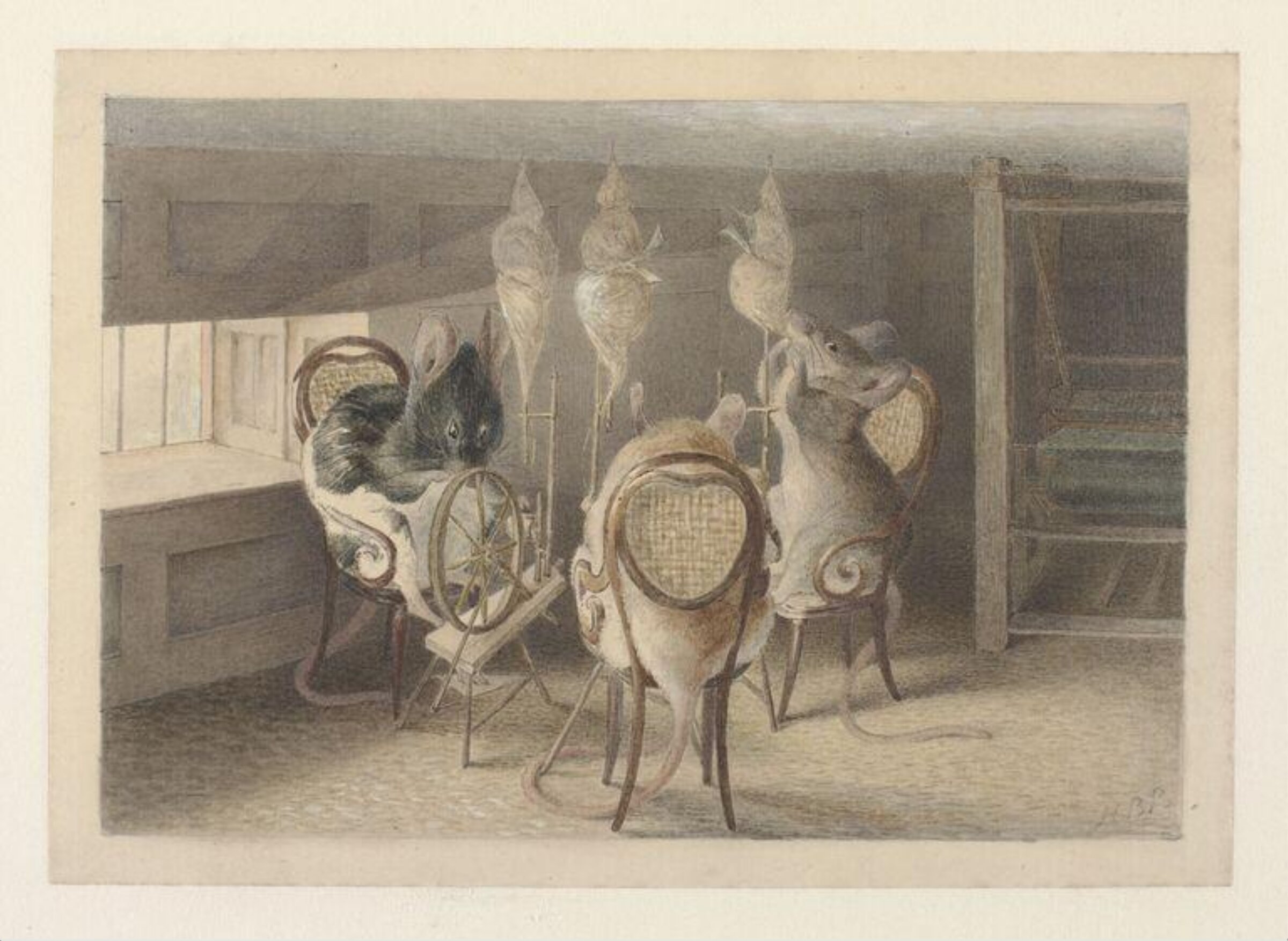 Three little Mice sat down to spin, Beatrix Potter, ca. 1892