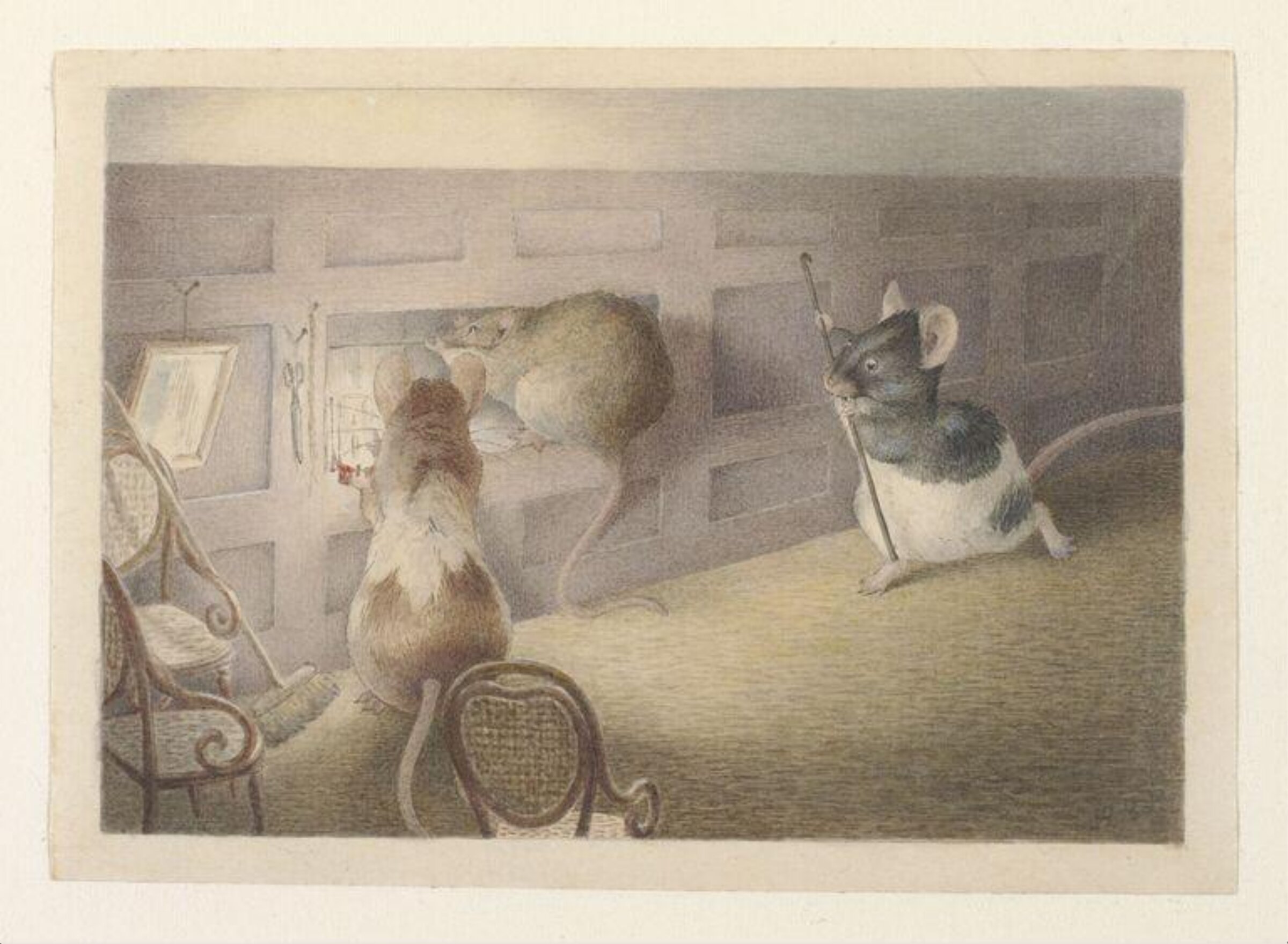 'Oh no! Miss Pussy, you'd bite off our heads', Beatrix Potter, ca. 1892