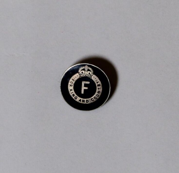 British Union of Fascists badge, 1930s, belonging to Mrs Gabrielle Enthoven image