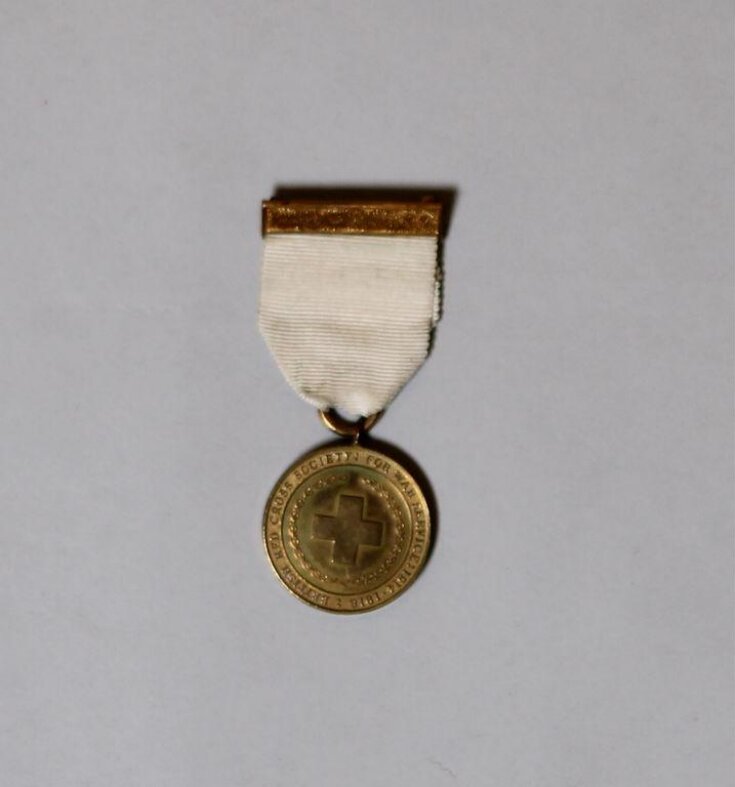 British Red Cross Society Medal, presented to Mrs Gabrielle Enthoven image
