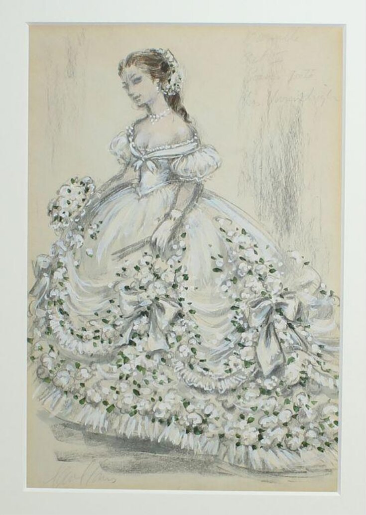 Costume design for Vivien Leigh as Marguerite in The Lady of the Camellias top image