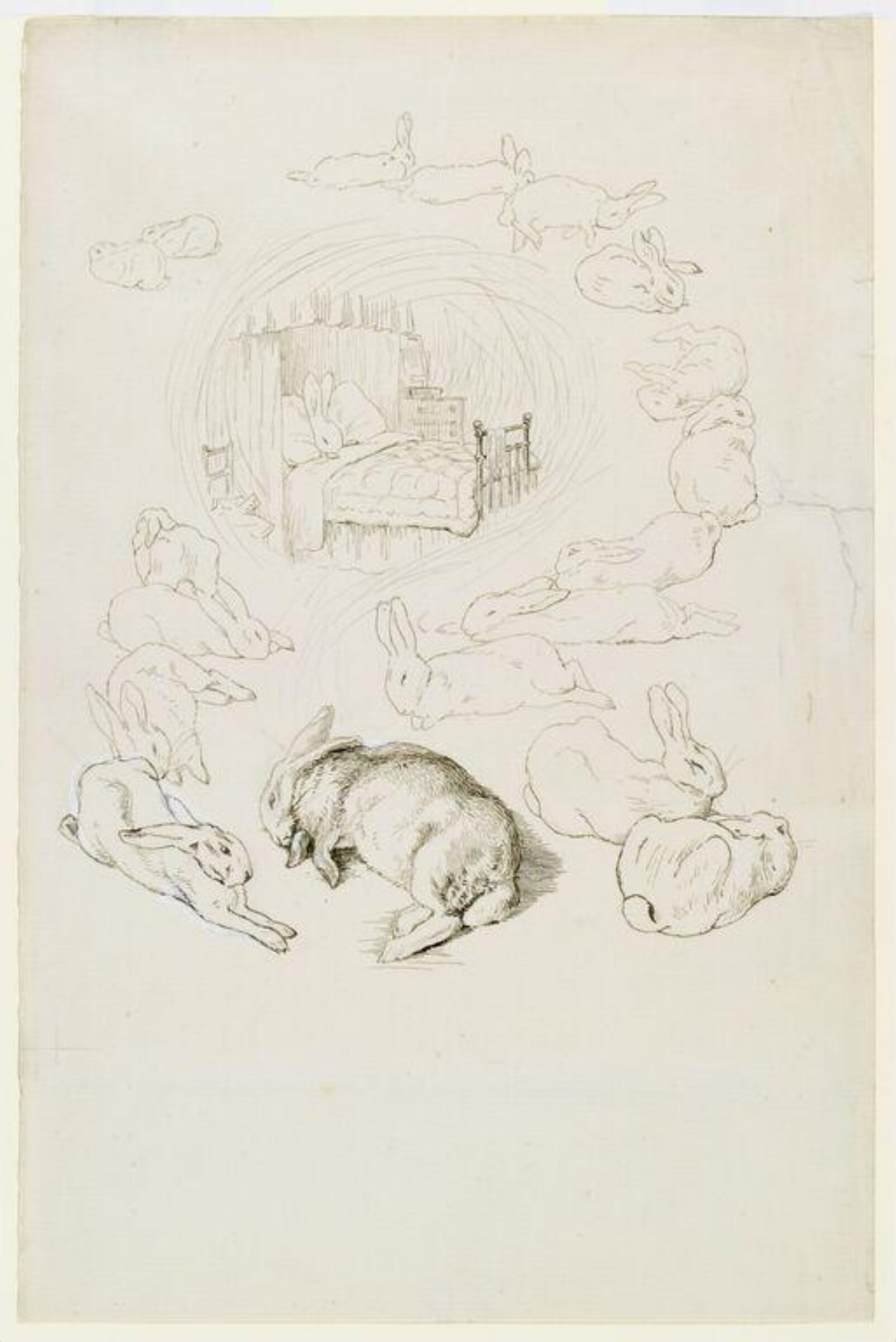The rabbit's dream, Beatrix Potter, ca.1895-1899
