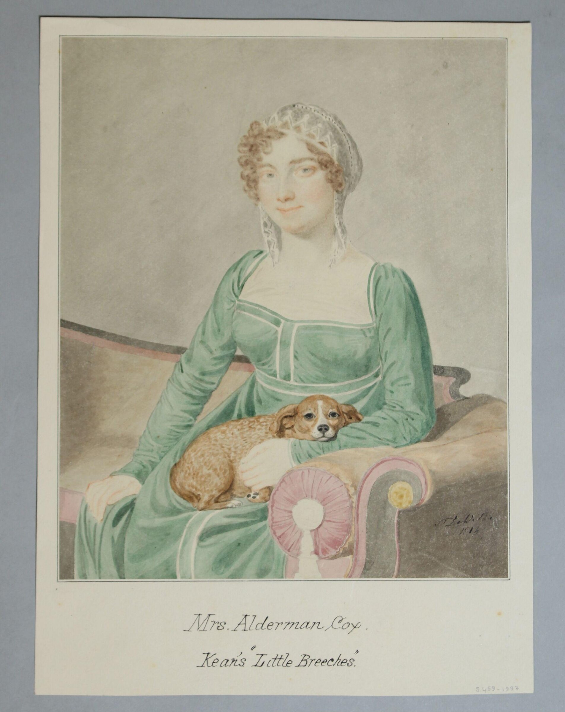 Mrs. Alderman Cox. Kean's "Little Breeches"., Samuel De Wilde, 1814