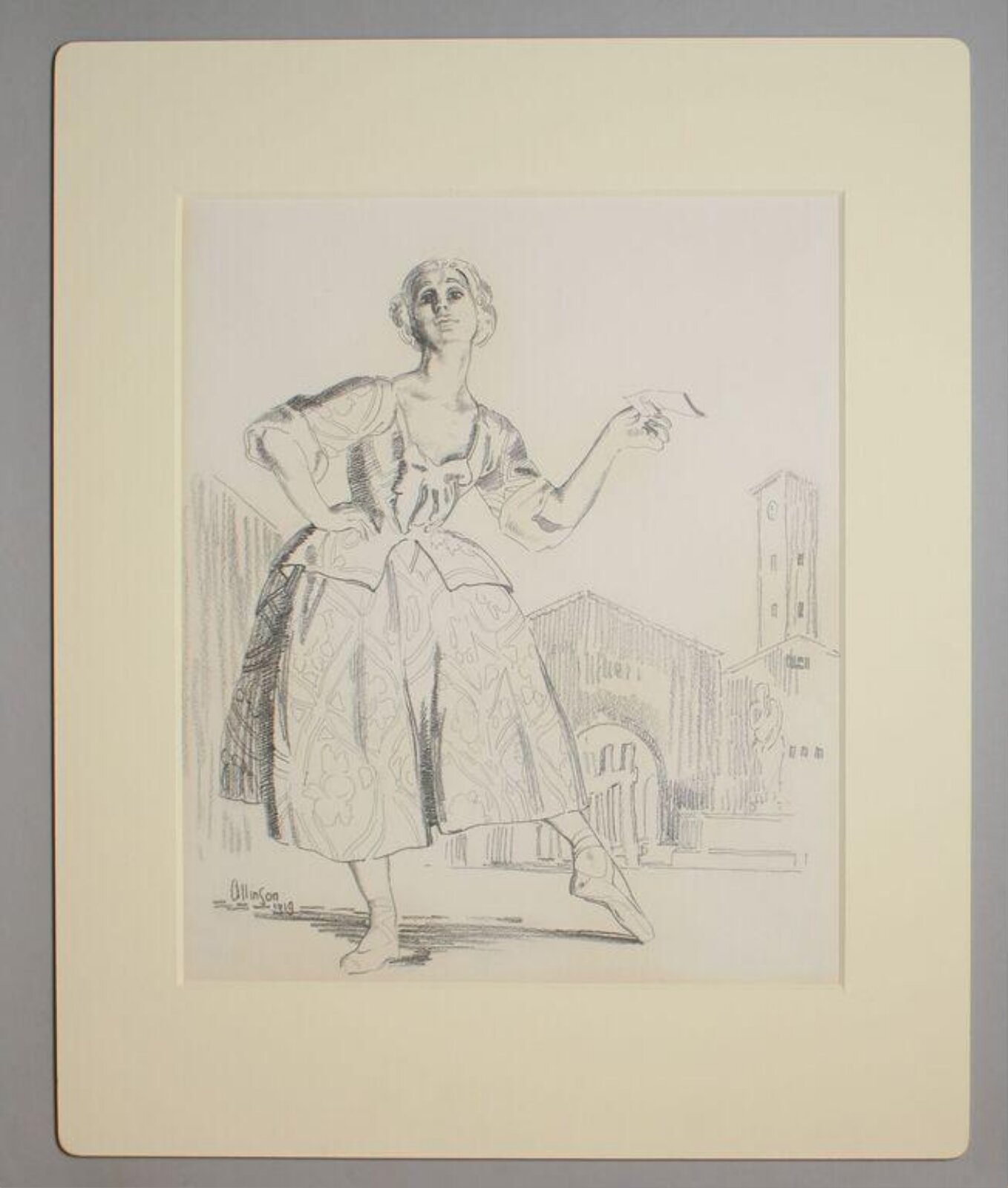 Drawing, Adrian Allinson, ca. 1920