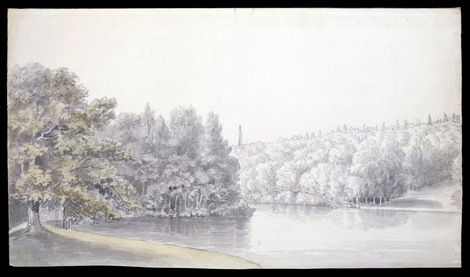 The Chinese Bridge, Stourhead., Coplestone Warre Bampfylde, 1765-85