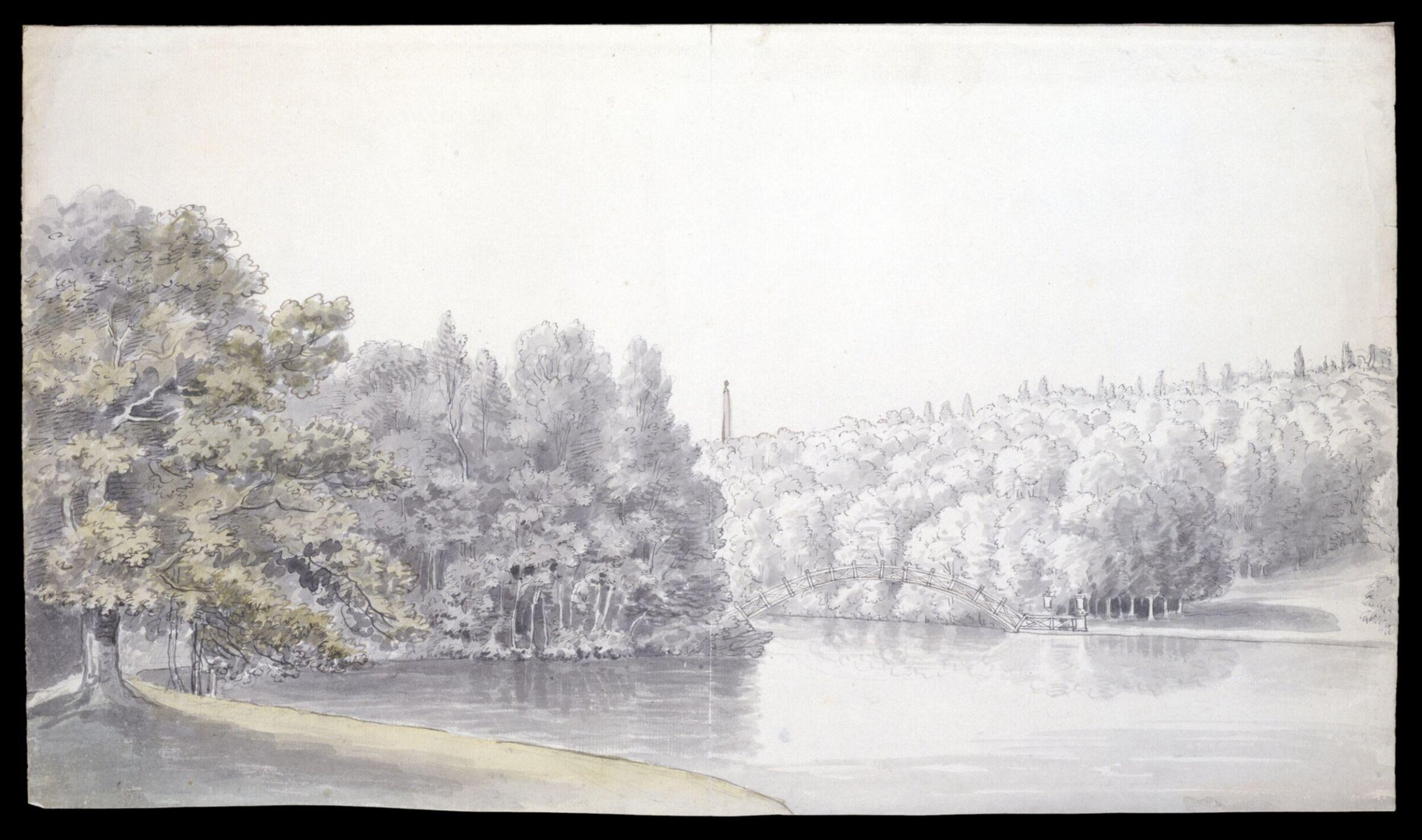 The Chinese Bridge, Stourhead., Coplestone Warre Bampfylde, 1765-85