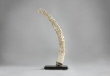 Carved Elephant Tusk thumbnail 1