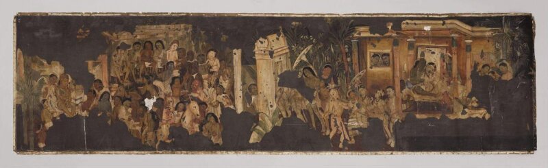 copy of painting in the caves of Ajanta (cave