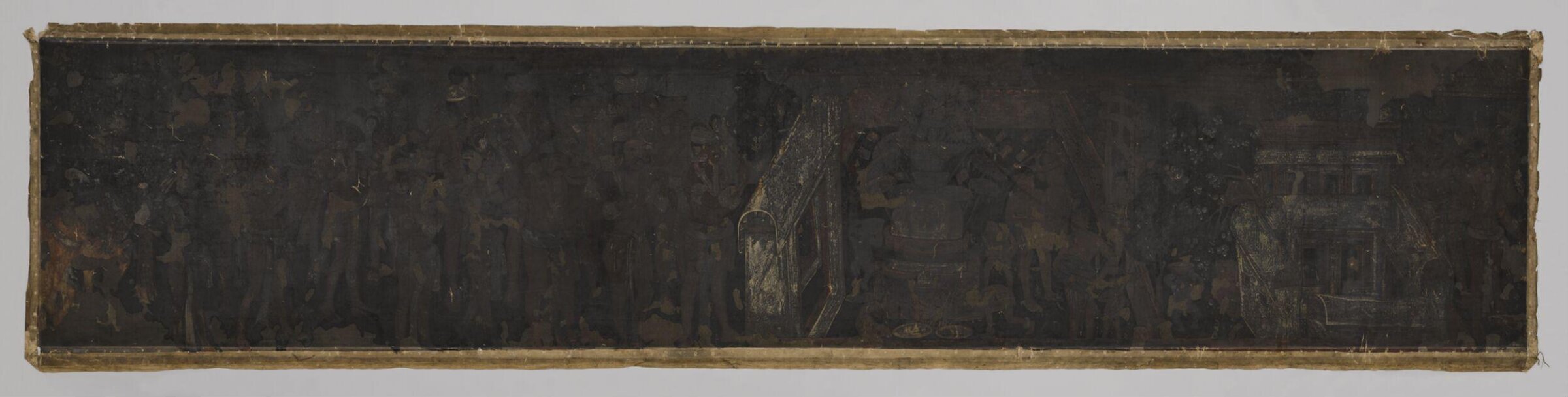 Copy of painting in the caves of Ajanta (Cave 19), John Griffiths, 1872-1885
