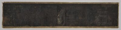 Copy of painting in the caves of Ajanta (Cave 19)