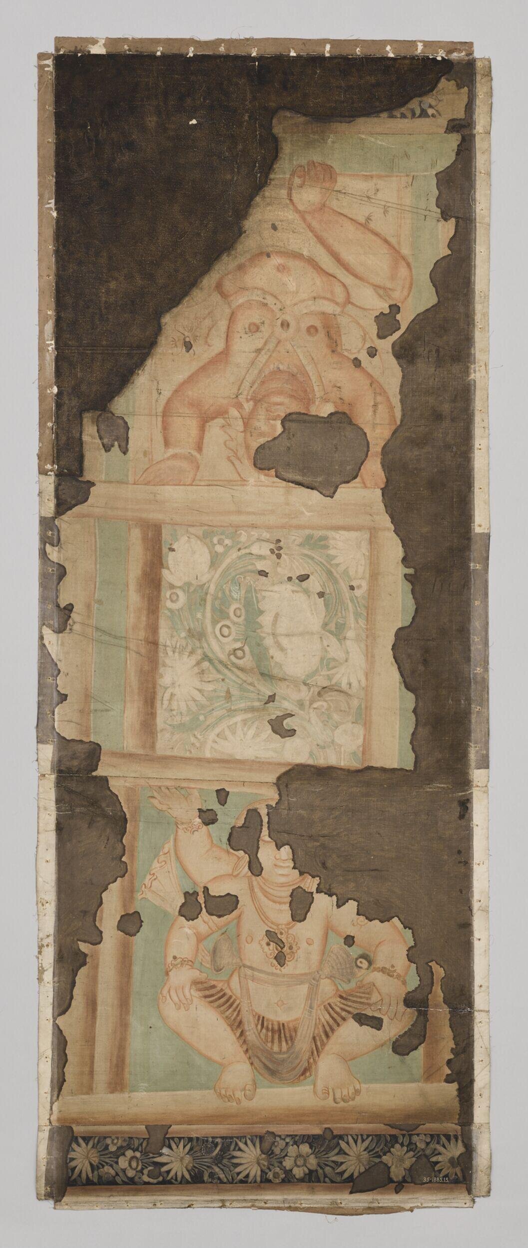 copy of painting in the caves of Ajanta (cave 1)