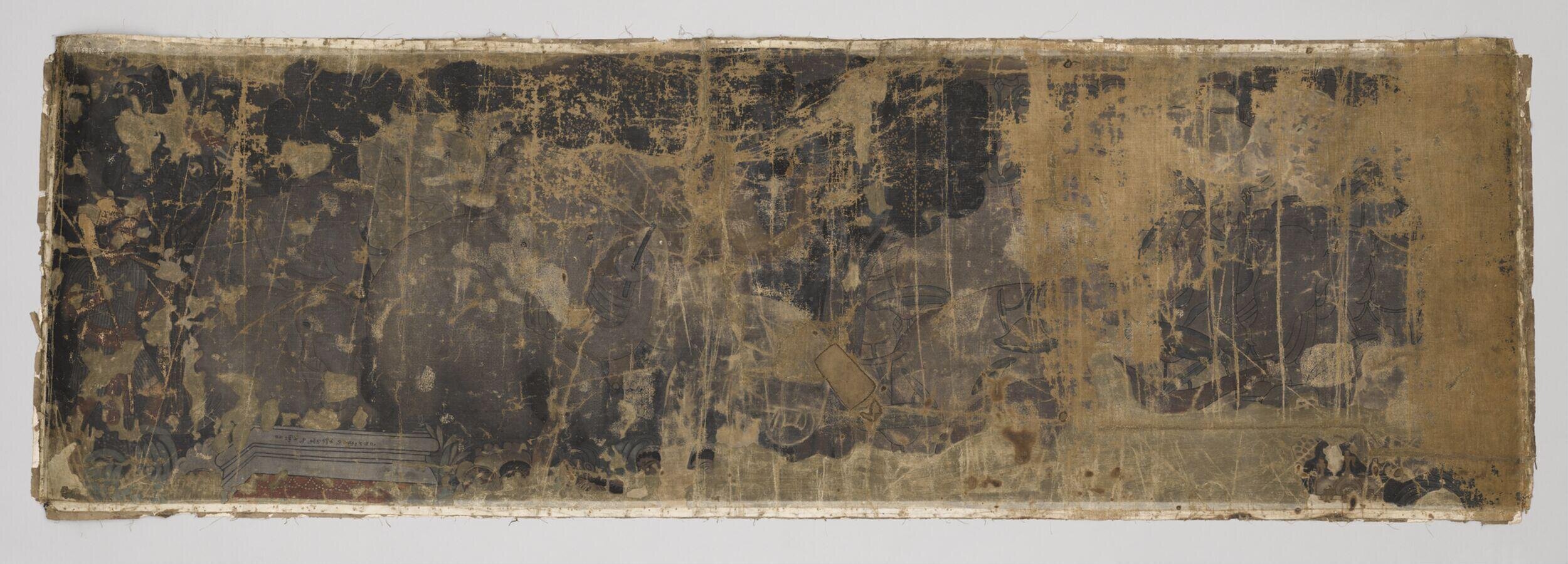 Copy of painting in the caves of Ajanta (cave 10)