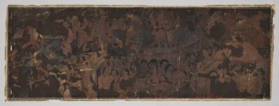 Copy of painting in the caves of Ajanta (Cave 16)