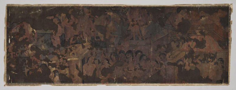 Copy of painting in the caves of Ajanta (Cave 16)