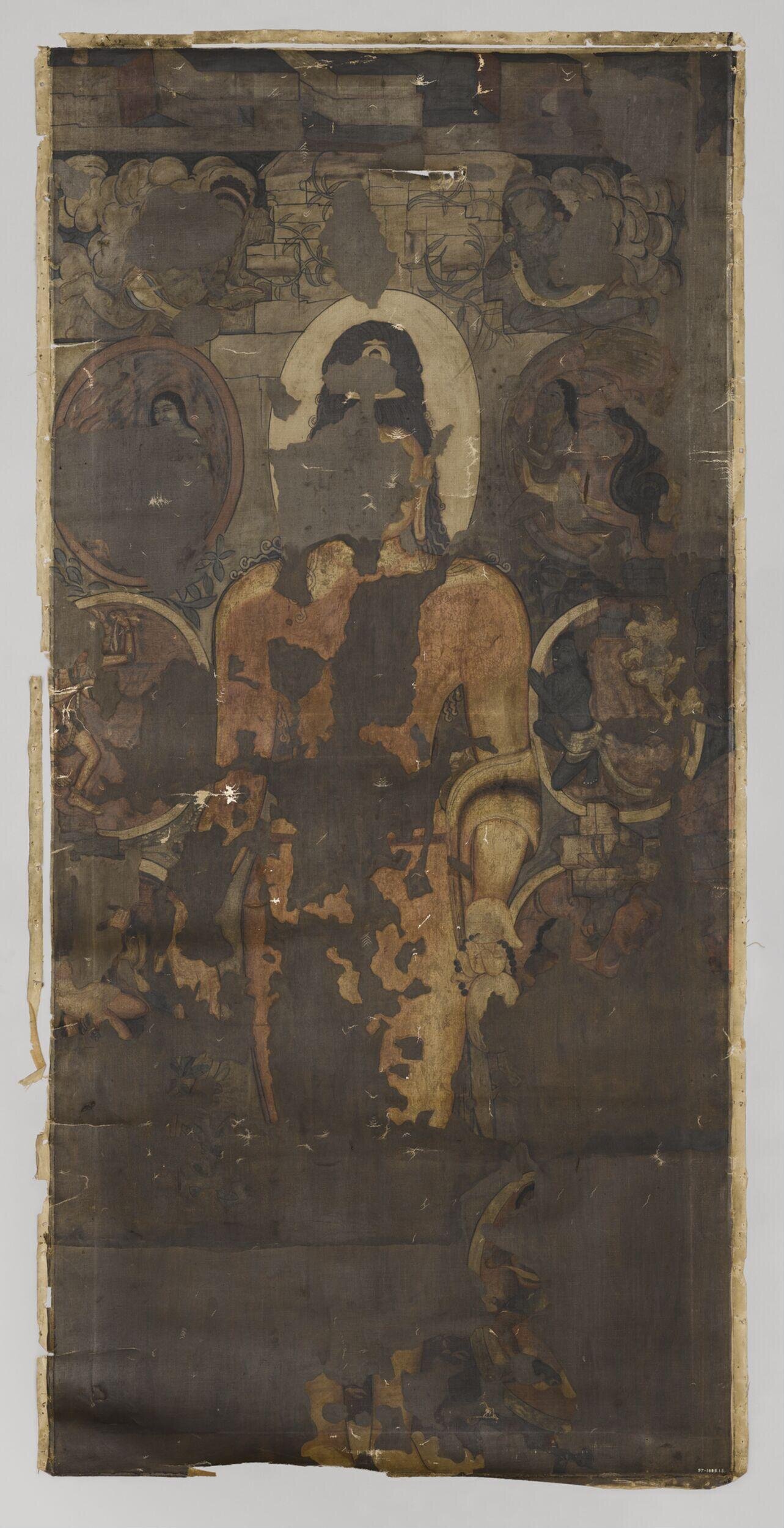 copy of painting in the caves of Ajanta (cave 17)
