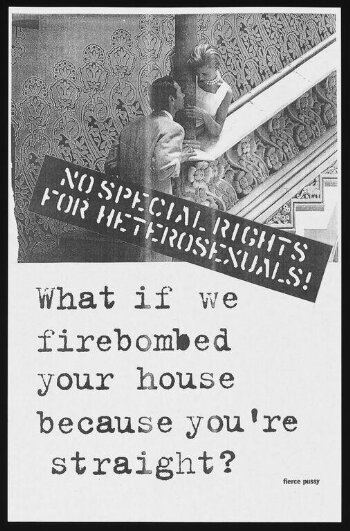 What if we firebombed your house because you're straight?