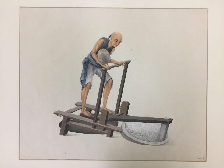 Man Pounding Rice | V&A Explore The Collections