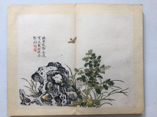【真作】絵画　日本画　ガンジー　ユーモラスな筆致 　風刺画　人物画　W171 真作】絵画 日本画 ガンジー ユーモラスな筆致 風刺画 人物画