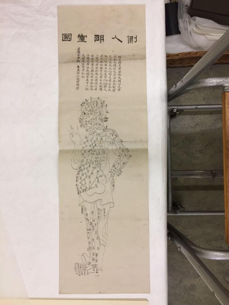 Acupuncture Chart, Side View of the Human Body top image