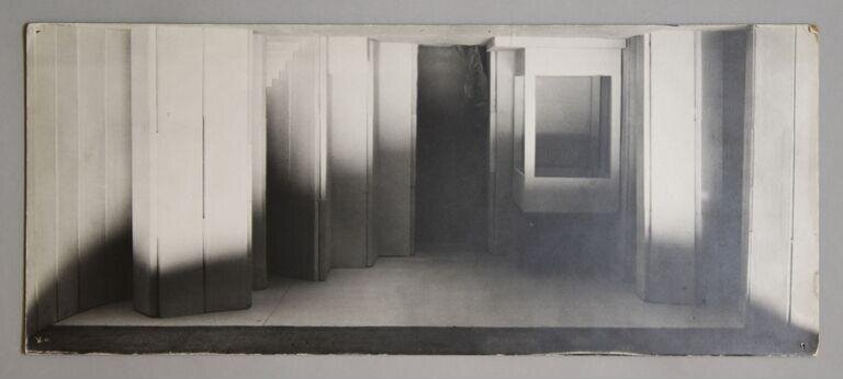 Photograph of a Gordon Craig set model