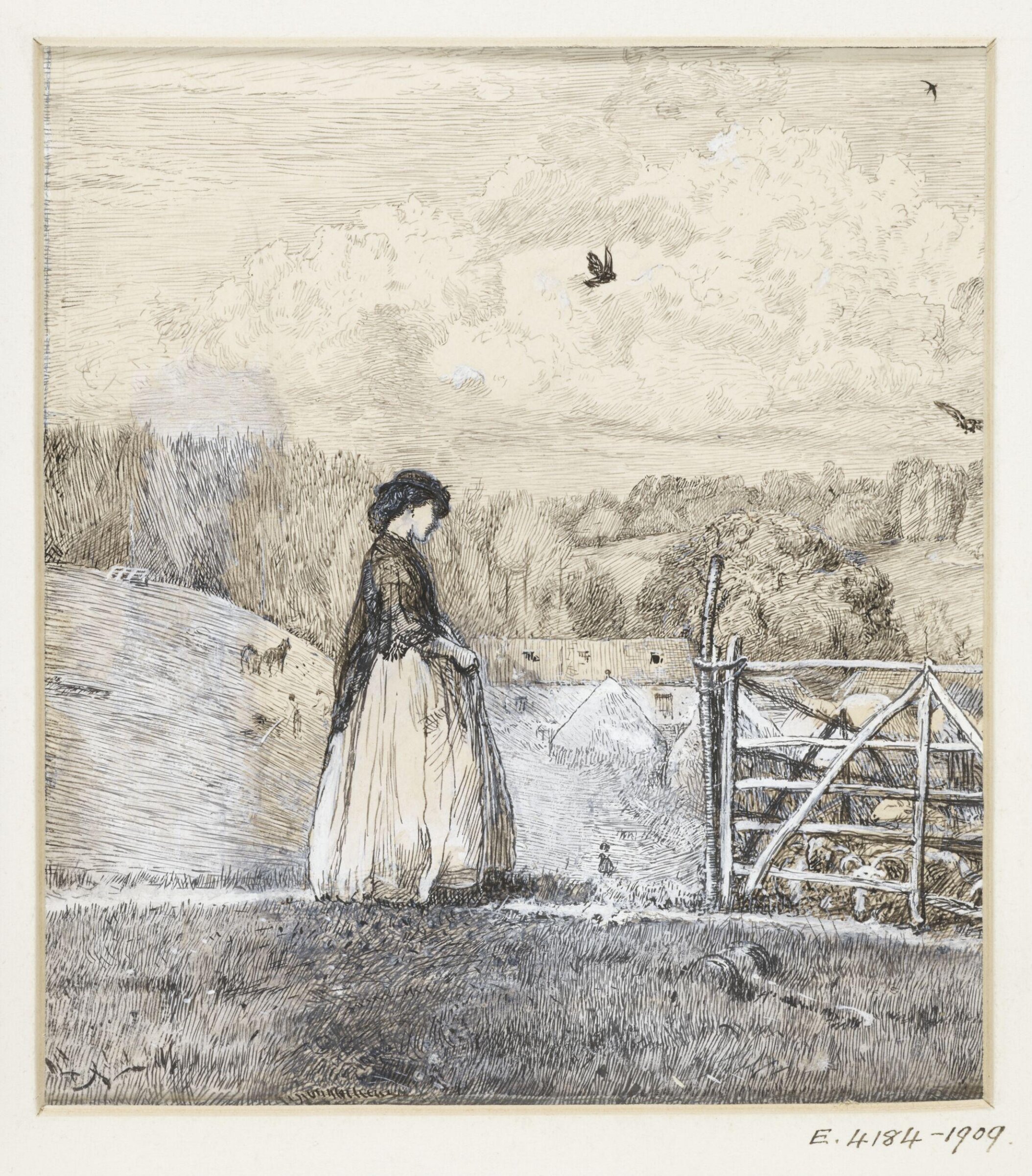 Drawing, John William North, 1867