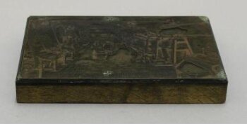 Printing block used by paint manufacturers, A. Leete & Co.