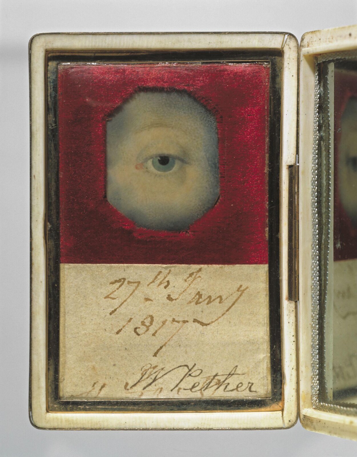 Eye miniature, Pether, 1817