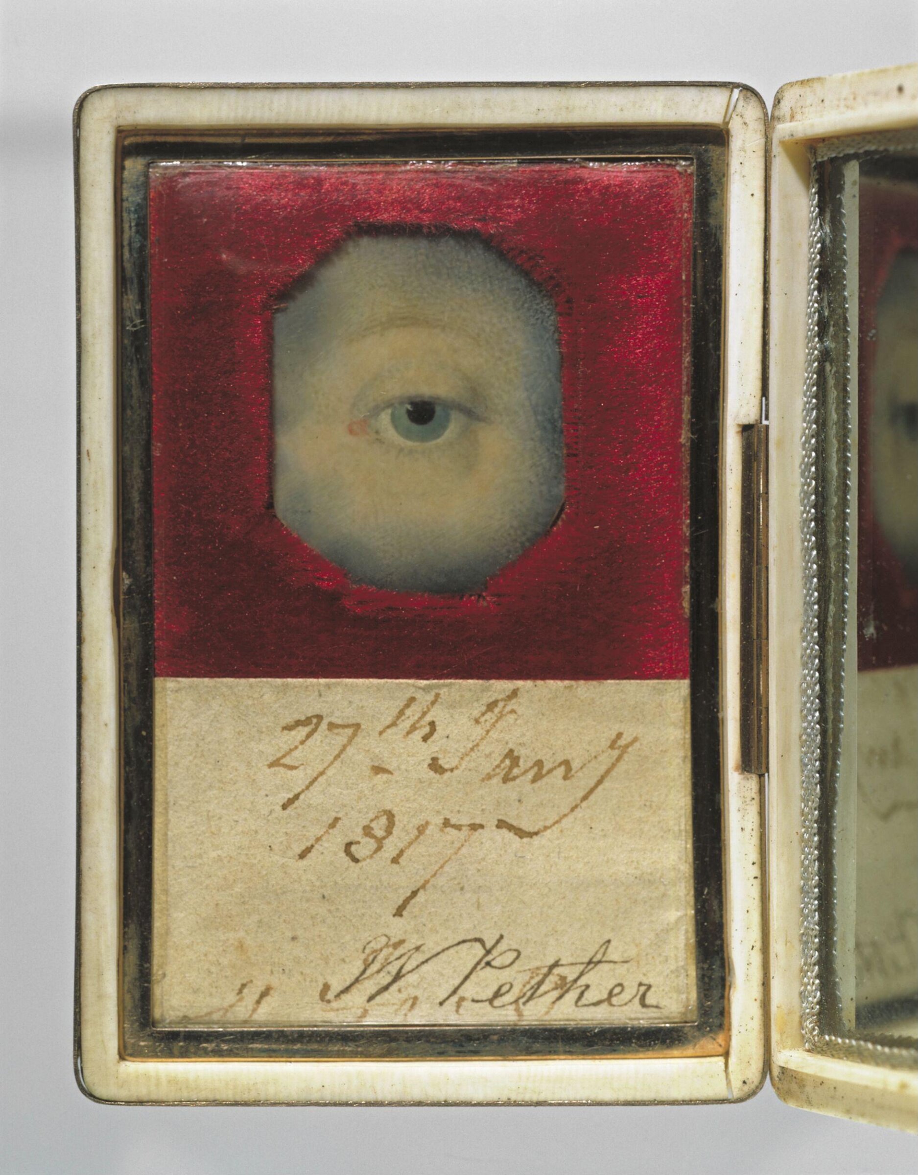 Eye miniature, Pether, 1817