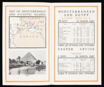 Royal Mail cruising programme 1937