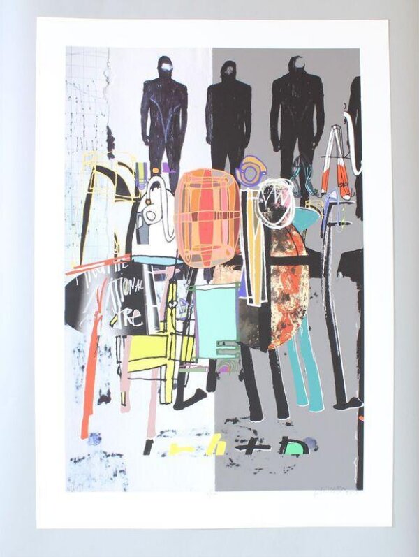 Poster to commemorate the 50th anniversary of the National Theatre