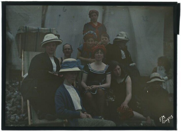 Group portrait at beach top image