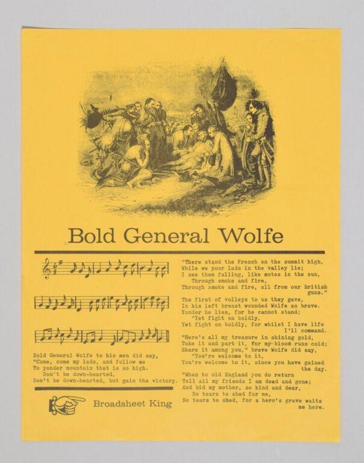 Bold General Wolfe top image