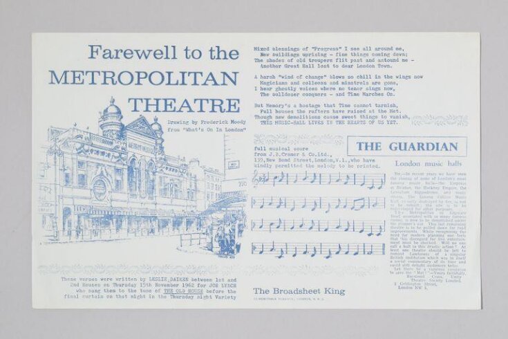 Farewell to the Metropolitan Theatre image