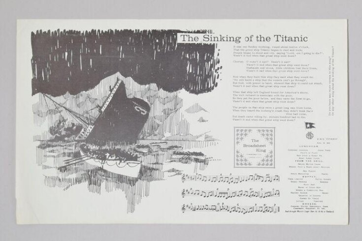 The sinking of the Titanic top image