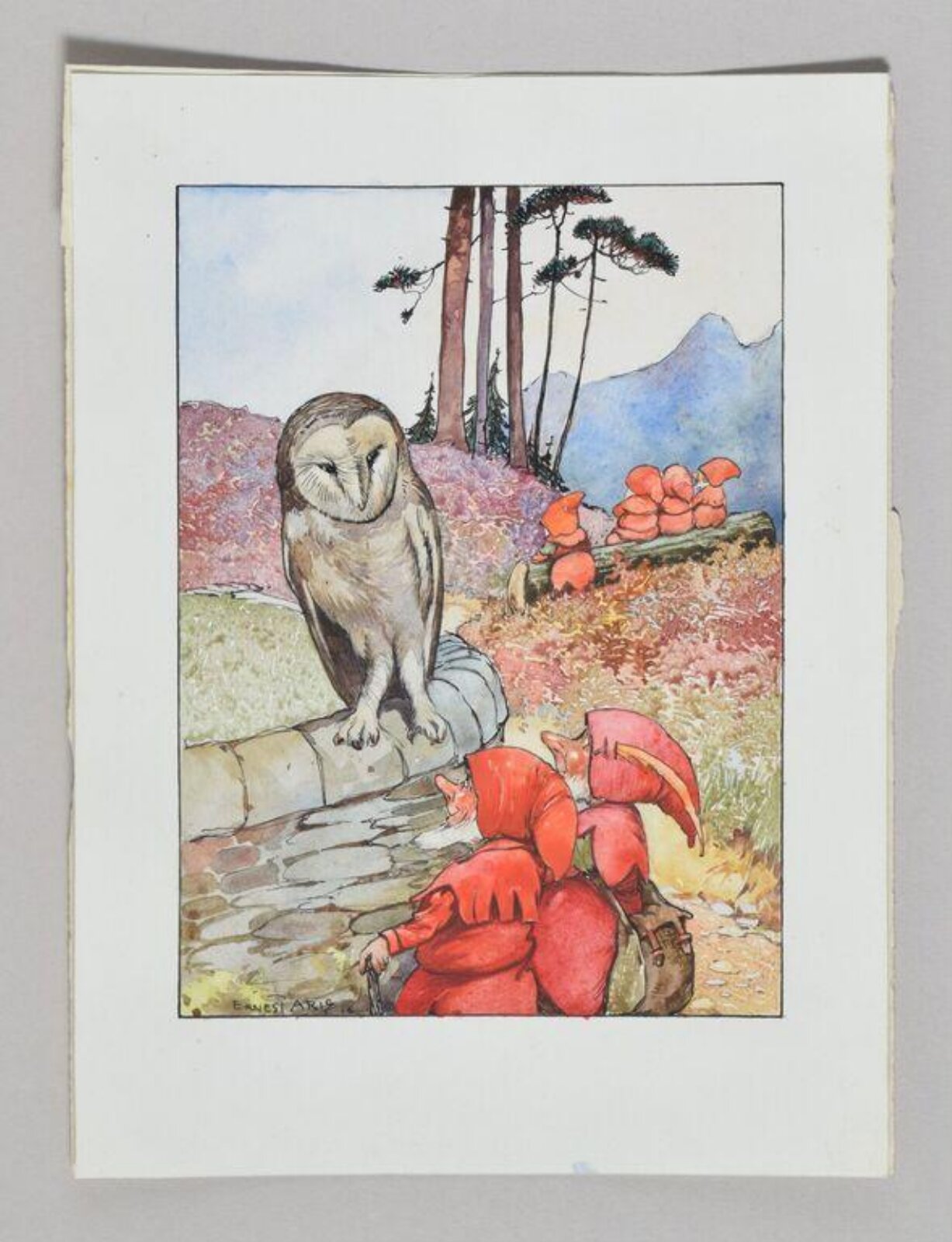 Illustration to The Oakmen, Ernest Aris, 1916